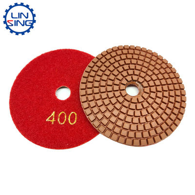4 Zoll Mikrofiber-Flexible Polierpad für langlebige Steinplatten Schleifwerkzeuge