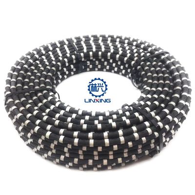 11.5mm Gummispring Diamantdrahtsäge für Bergbau Bergbau Marmor Schneiden Diamant Perlen Seil