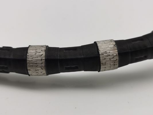 11.5mm Gummispring Diamantdrahtsäge für Bergbau Bergbau Marmor Schneiden Diamant Perlen Seil
