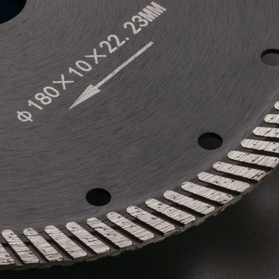Diamond Turbo Saw Blade zum Schneiden von Asphalt, Keramik, Granit, Marmor, Stein und Porzellanfliesen