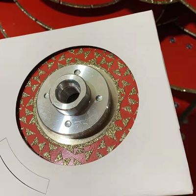180 mm elektroplatierte Marmor-Schneidplatte mit M14 Flansche und kundenspezifischer OEM-Unterstützung