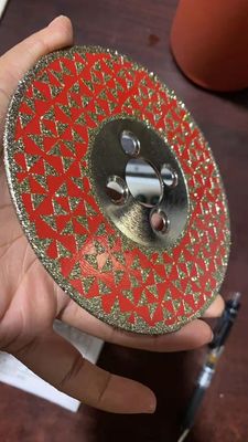 180 mm elektroplatierte Marmor-Schneidplatte mit M14 Flansche und kundenspezifischer OEM-Unterstützung