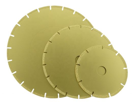 230 mm Marmor Schneiden und Polieren Vakuum Brazed Säge Klinge mit Ti-beschichtetem Finishing