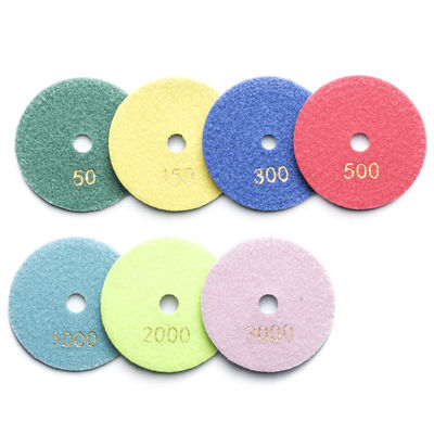 100mm Harz Bindung Nasse Diamant Polierpad für Granit Marmor Quarz Stein 7 Stück Set