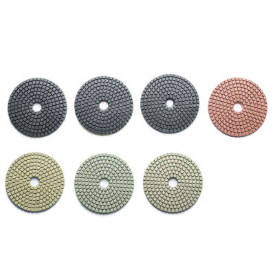 100mm Harz Bindung Nasse Diamant Polierpad für Granit Marmor Quarz Stein 7 Stück Set
