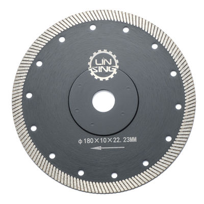 180 mm Turbo-Diamant-Sägen für das Schneiden und Schleifen von Werkzeugen auf Keramikmarmorfliesen