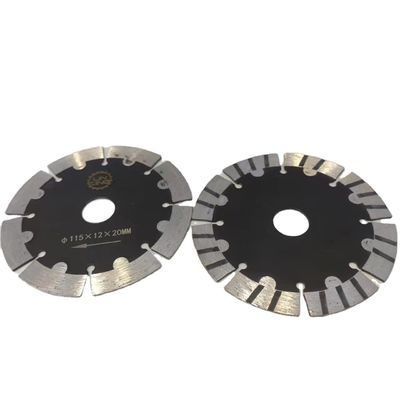 Durchmesser 115 mm Turbo-segmentierte Zahn-Schneidscheibe für Marmor Granit Ziegel Asphalt Bordstein