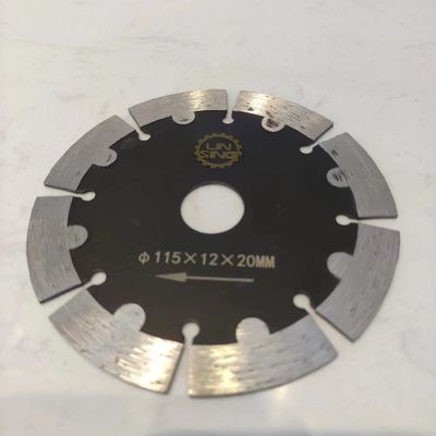 Durchmesser 115 mm Turbo-segmentierte Zahn-Schneidscheibe für Marmor Granit Ziegel Asphalt Bordstein