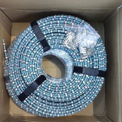 Schneiden von 8,3 mm Perlen Kunststoff Diamantdrahtsäge für Granitblockquadratisieren und Profilieren