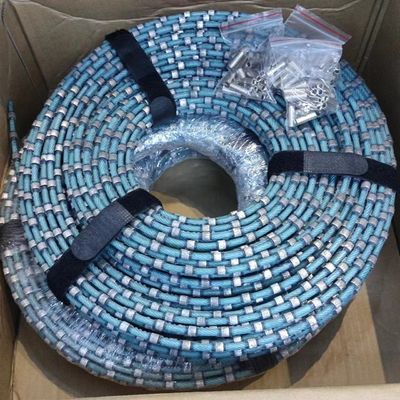 Schneiden von 8,3 mm Perlen Kunststoff Diamantdrahtsäge für Granitblockquadratisieren und Profilieren