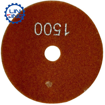 Resin und Diamantpulver 5 Zoll gehauene Randpolierpads für Steinrandschleifen