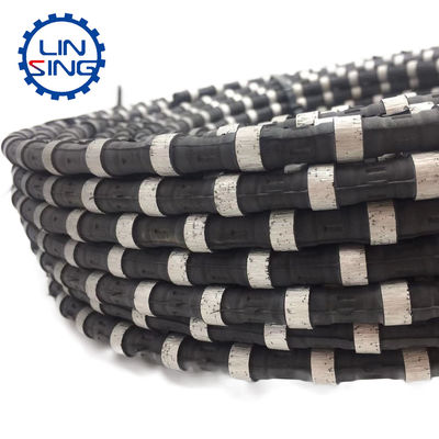 20-40 m2/m Lebensdauer D11.5MM Diamantdrahtsäge zum Schneiden von Marmor- und Betonblöcken