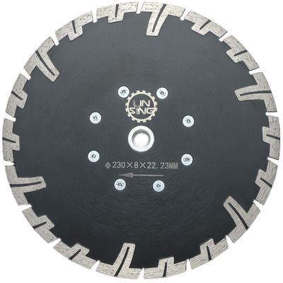 Langlebige Metallschneidende Diamantscheibe D230mm T-Schutzzähne für Stein