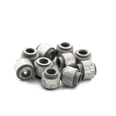 D11.0mm Vakuumbrazed Diamantdraht Säge Perlen für hohe Schneidgeschwindigkeit Stein Blockwerkzeuge
