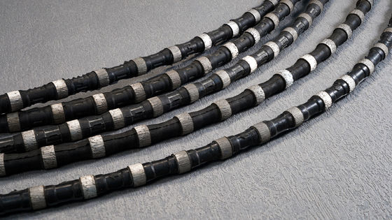 D11.5MM D12MM Diamantdrahtsäge für das Schneiden von Stahl-Beton-Mischungen im Steinbruch