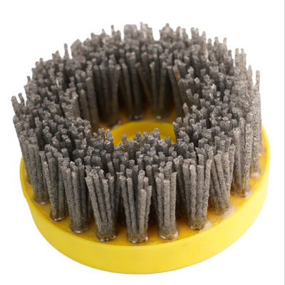 Zusammengestellte OBM-Unterstützung 100mm-300mm Nylon-Frankfurt-Abrasivbürste für die Steinbearbeitung