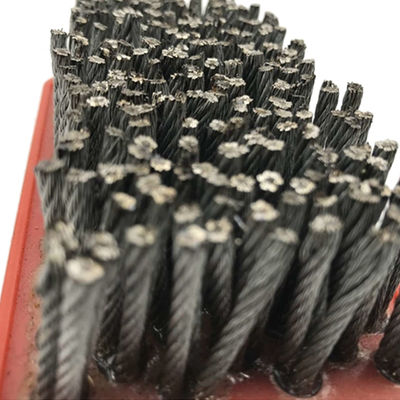 Zusammengestellte OBM-Unterstützung 100mm-300mm Nylon-Frankfurt-Abrasivbürste für die Steinbearbeitung