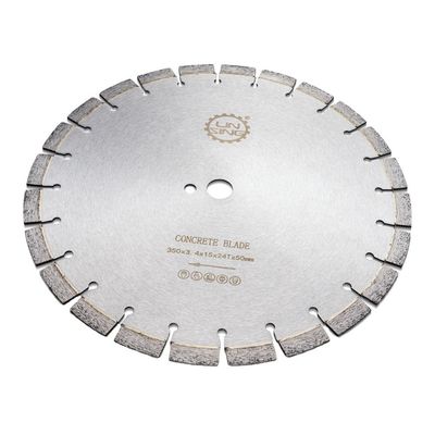 350 mm Beton-Laser-geschweißte Diamantsäge-Klinge zum Schneiden von Beton 24Z ohne Splitter