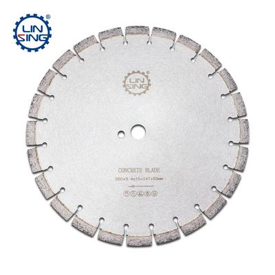 350 mm Beton-Laser-geschweißte Diamantsäge-Klinge zum Schneiden von Beton 24Z ohne Splitter