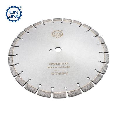 350 mm Beton-Laser-geschweißte Diamantsäge-Klinge zum Schneiden von Beton 24Z ohne Splitter