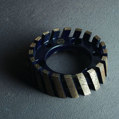 50 mm Blau-Granit-Diamantwerkzeug CNC-Stubbing-Rad zum Polieren und Schleifen von Marmor