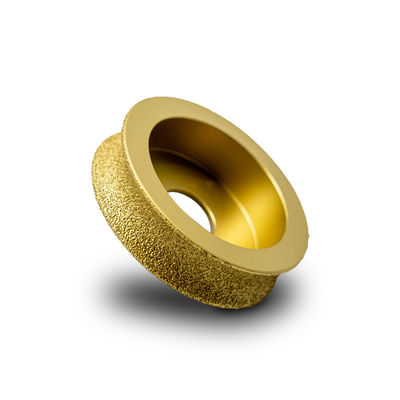 Vakuumbrähte Steinkante Diamant Bohrprofil Schleifrad 64-134mm Metallpulver