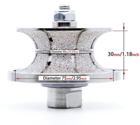 Vakuumbrazed Diamant Hand Profil Rad für Granit A-Grad kundenspezifische Unterstützung OEM