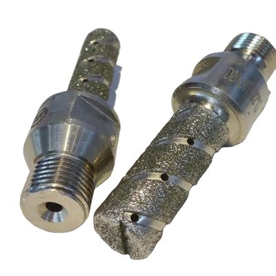 60 mm Länge Silberelektroplatierte Finger Bit Diamantbohrwerkzeug für Granitmarmor