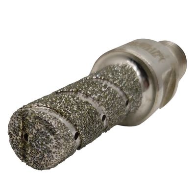 60 mm Länge Silberelektroplatierte Finger Bit Diamantbohrwerkzeug für Granitmarmor