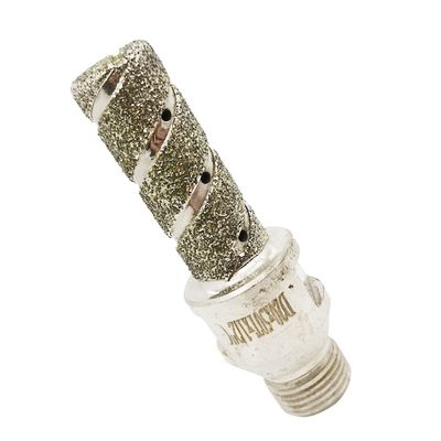 60 mm Länge Silberelektroplatierte Finger Bit Diamantbohrwerkzeug für Granitmarmor