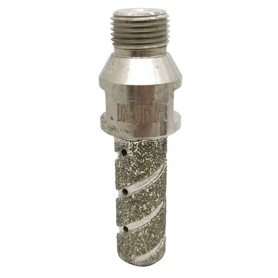 Anstrengungsloses Bohren von Porzellanfliesen mit Metall- und Diamant-elektroplattiertem Fingerbit