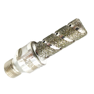 Anstrengungsloses Bohren von Porzellanfliesen mit Metall- und Diamant-elektroplattiertem Fingerbit