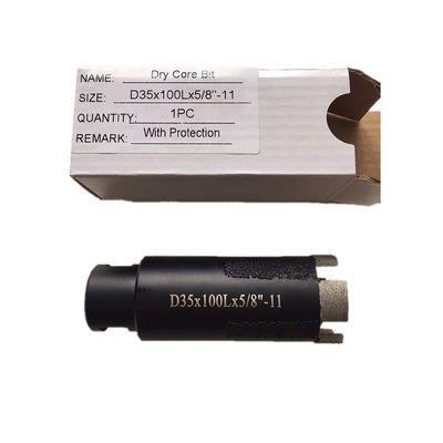 30 mm Durchmesser Marmorstein Diamantbohrwerkzeug mit 100 mm Länge segmentierter Bohrstelle