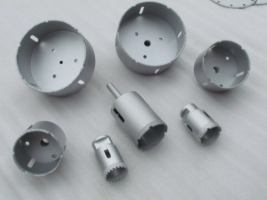 6 mm Vakuumbrazed Diamant Finger Bits für Marmor Bohren Zuführung Rate 24-48 "pro Minute