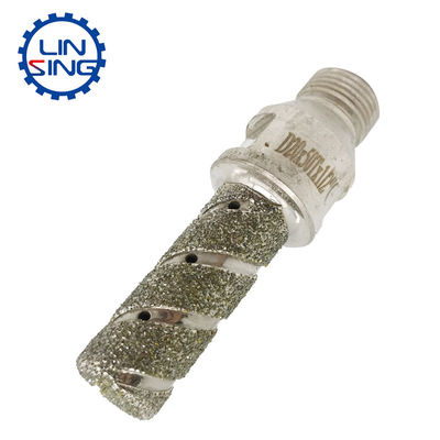 6 mm Vakuumbrazed Diamant Finger Bits für Marmor Bohren Zuführung Rate 24-48 "pro Minute