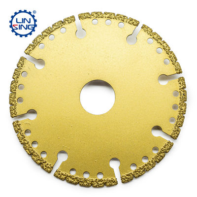 10,8 mm Stahlkerndicke Vakuumbrähte Diamant-Schneidplatte für Metallstein-Aluminium