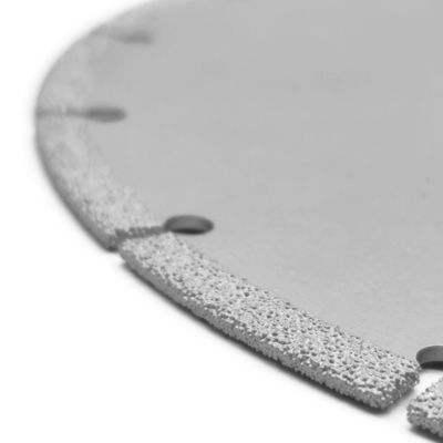 10,8 mm Stahlkerndicke Vakuumbrähte Diamant-Schneidplatte für Metallstein-Aluminium