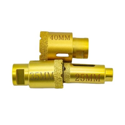 40 mm Länge Vakuum-Blöten-Kernbohrer für Trockenbohrstein Dekton Porzellanmarmor