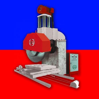 Einarm-Mehrblätter-Stein-Schneidmaschine zum Profilieren von roten Granitblöcken