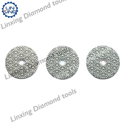 4'' Diamantpolierwerkzeuge für Granit, Marmor, Stein, 3-Stufen-Pads, Abrasiven, Sandpapier