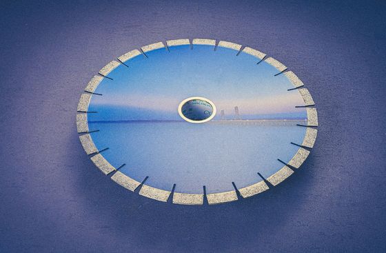 Granitsteinschneidplatte 14'' Nicht schlaffes Blatt mit Laserschneidmaschinenwerkzeug