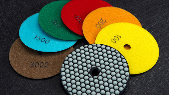 OEM-Unterstützung 125 mm Harzbindung Diamant Flexible Trockenpolieren Pad für Granitmarmor