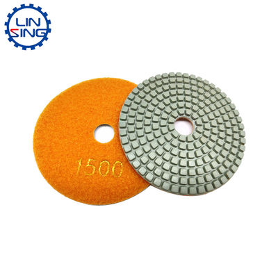4 Zoll Mikrofiber-Flexible Polierpad für langlebige Steinplatten Schleifwerkzeuge