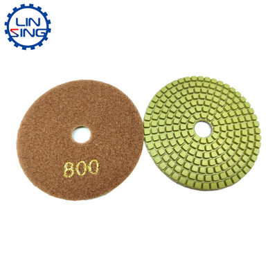 4 Zoll Mikrofiber-Flexible Polierpad für langlebige Steinplatten Schleifwerkzeuge