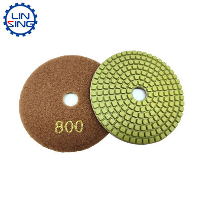 4 Zoll Mikrofiber-Flexible Polierpad für langlebige Steinplatten Schleifwerkzeuge