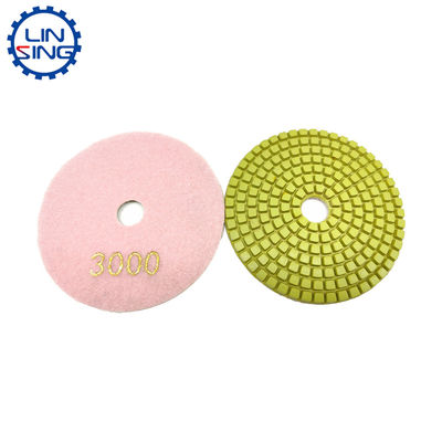 4 Zoll Mikrofiber-Flexible Polierpad für langlebige Steinplatten Schleifwerkzeuge