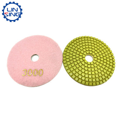 4 Zoll Mikrofiber-Flexible Polierpad für langlebige Steinplatten Schleifwerkzeuge