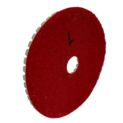 A-Klasse 4 Zoll Harz Bindung 4 Schritt Flexible Polierpads für trockene kundenspezifische Unterstützung ODM