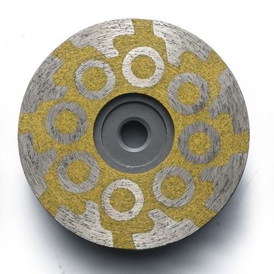 Sechssegmentierte Diamantpulver-Taschenrad für die Turbo-Granit-Schleiferei mit Harz