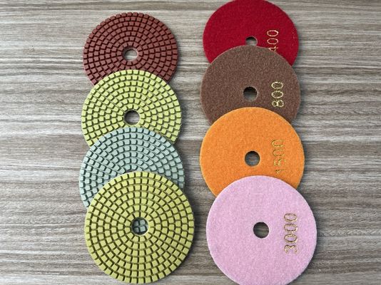 Kostenlose Proben, wenn es vorhanden ist D180MM Trocken-Nass-Flexible Polierpads